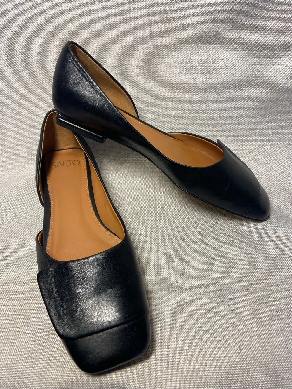 Franco Sarto Tracy flats Leather shoes. Size 9 - Picture 2 of 8